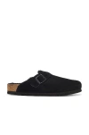 Birkenstock Boston Shearling-lined Clogs In Black