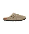 Birkenstock Closed-toe Sandal With Adjustable Strap And Contoured Footbed In Brown