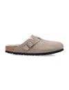 Birkenstock Boston Sfb Vl Regular Sandal Nude In Grey