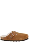 Birkenstock Boston Shearling Slippers In Mink