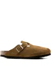 Birkenstock Tan Regular Boston Soft Footbed Slip-on Loafers In Multi