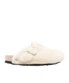 Birkenstock Boston Shearling Clogs Shoes In Neutral