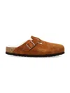 Birkenstock Boston Shearling Sandals In Mink