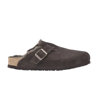Pre-owned Birkenstock Boston Shearling Suede 'mocha' | Brown | Men's Size 36