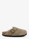 Birkenstock Boston Shearling Suede Mule In Multi
