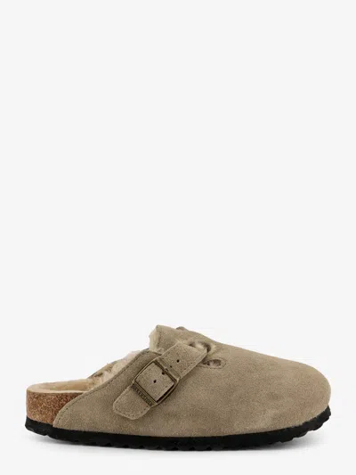 Birkenstock Boston Shearling Suede Mule In Multi