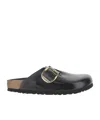 Birkenstock Boston Amalfi Big Bukle In Black