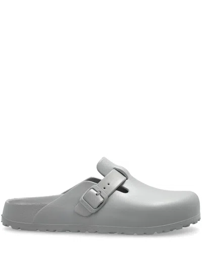 Birkenstock Boston Slides In Gray