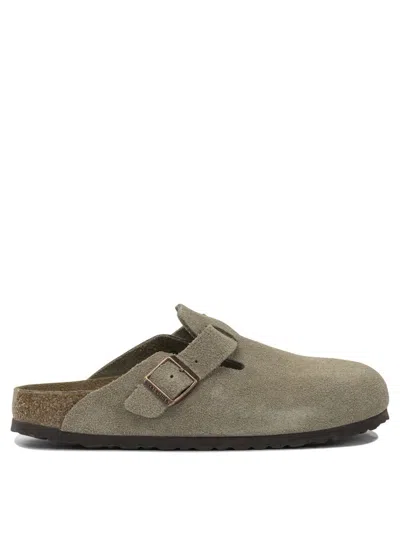 Birkenstock "boston" Slipper In Green