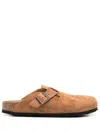 Birkenstock Boston Slippers In Brown
