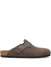 Birkenstock Boston Slippers In Brown