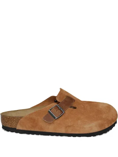 Birkenstock Boston Slippers In Brown