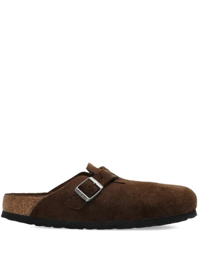 Birkenstock Boston Slippers In Brown