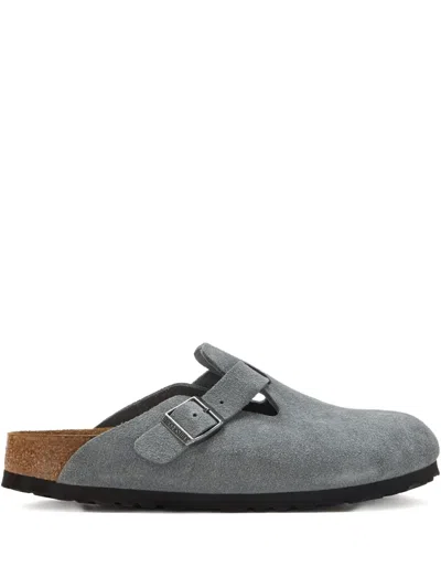 Birkenstock Boston Slipper In Gray