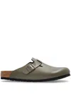 Birkenstock Boston Slippers In Grey