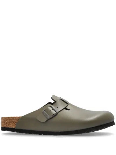 Birkenstock Boston Slippers In Grey