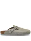 Birkenstock Boston Slippers In Grey