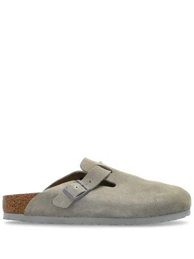 Birkenstock Boston Slippers In Grey