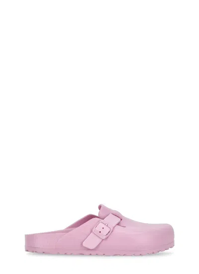 Birkenstock Boston Slippers In Pink