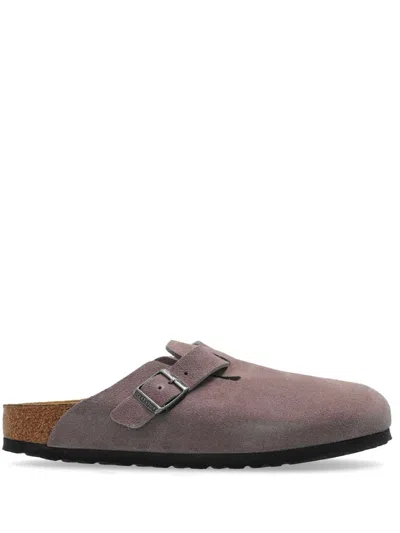 Birkenstock Boston Soft Footbed Clogs Faded Purple In Pink