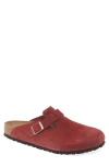 Birkenstock Boston Soft Clog In Burgundy