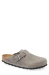 Birkenstock Boston Soft Clog In Gray