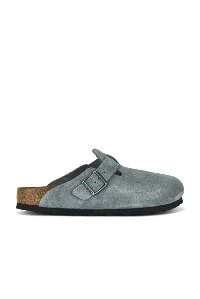 Birkenstock Boston Soft Footbed In Basalt Gray