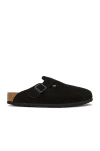 Birkenstock Boston Soft Footbed In Black