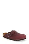 Birkenstock Boston Soft Footbed Clog In Faded Purple