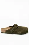 Birkenstock Boston Soft Footbed Clog Thyme In Green In Multi