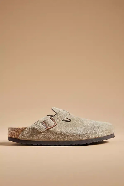 Birkenstock Boston Soft Footbed Clogs In Beige