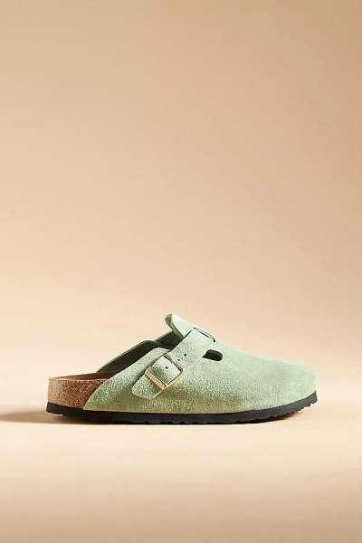 Birkenstock Boston Soft Footbed Clogs In Green