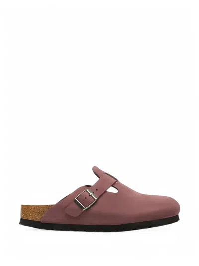Birkenstock Boston Soft Footbed Mules In Pink