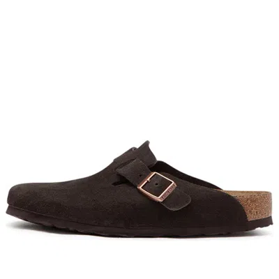 Birkenstock Boston Soft Footbed Regular 'suede Mocha' In Brown