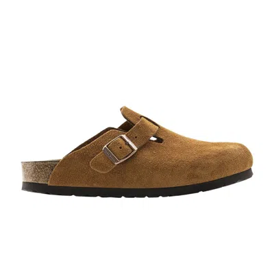Pre-owned Birkenstock Boston Soft Footbed Suede Leather Narrow 'mink' | Brown | Men's Size 45