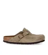Birkenstock Boston Soft Footbed Clogs Dark Tea In Brown