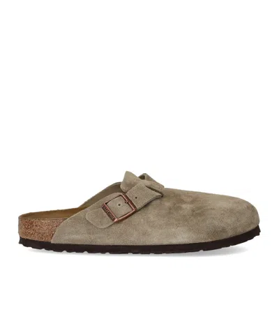 Birkenstock Boston Soft Footbed Taupe Unisex Clog In Multi