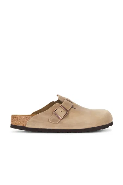 Birkenstock Boston Soft Footbed In Tobacco Brown