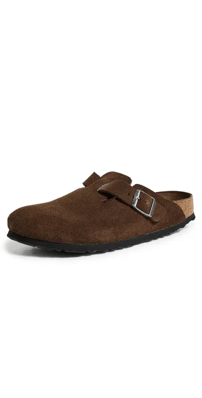 Birkenstock Boston Soft Footbed Tonal Clogs Carafe In Brown