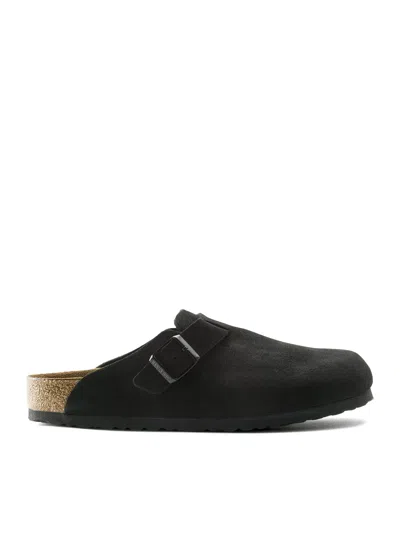 Birkenstock Boston Soft Footboard In Black