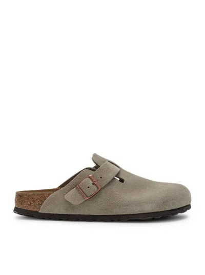 Birkenstock Boston Soft Footboard In Nude & Neutrals