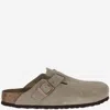 Birkenstock Taupe Regular Boston Soft Footbed Slip-on Loafers