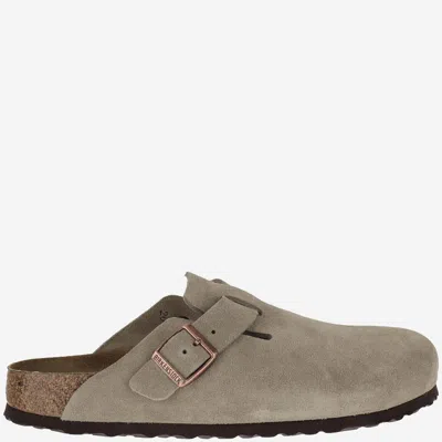 Birkenstock Boston Suede In Sand