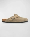 Birkenstock Women's Boston Soft Footbed Oiled Leather Medium/narrow In Tabacco In Taupe