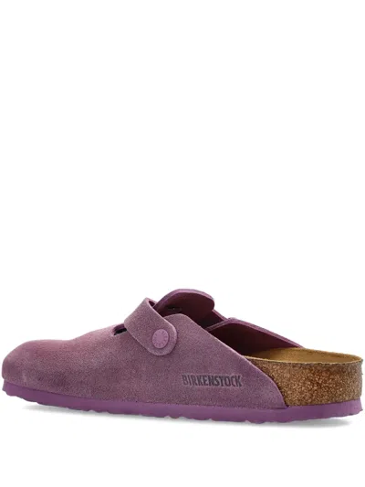 Birkenstock Boston Suede Buckle Mules