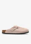 Birkenstock Boston Mules In Pink
