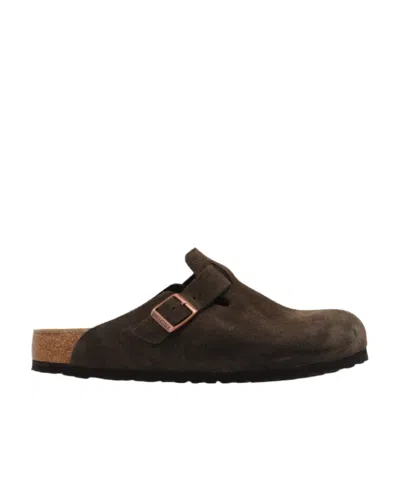 BIRKENSTOCK BOSTON SUEDE CLOGS