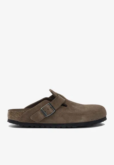 BIRKENSTOCK BOSTON SUEDE CLOGS