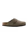 Birkenstock Buckle-fastening Suede Sandals In Brown