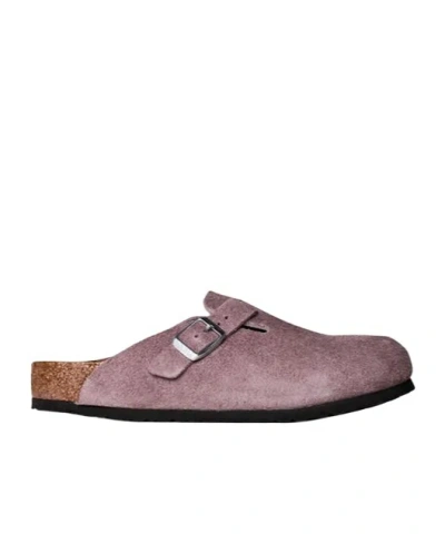 Birkenstock Kids' Boston Suede Clogs Juniors In Purple